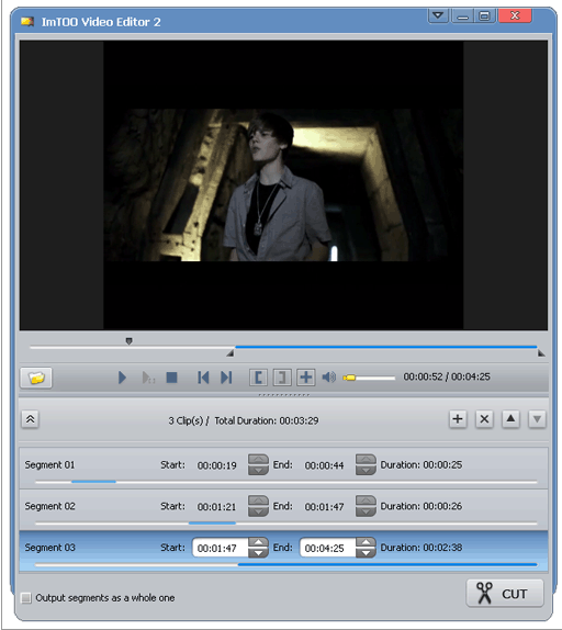 โปรแกรมตัดต่อวิดีโอ ImTOO Video Editor 2