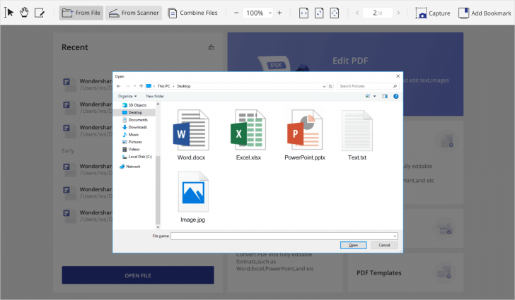 โปรแกรมสร้าง และจัดการไฟล์เอกสาร Wondershare PDFelement 10 for Windows