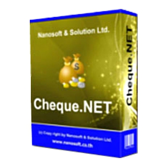 Nanosoft Cheque.NET (โปรแกรมพิมพ์เช็ค ออกแบบเช็ค ไม่จำกัดจำนวนธนาคาร)