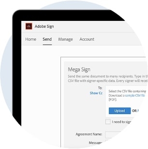 โปรแกรมจัดการลายเซ็นอิเล็กทรอนิกส์ E-Signature สำหรับองค์กรธุรกิจ Adobe Acrobat Sign Solutions for Business