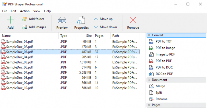 โปรแกรมจัดการไฟล์ PDF ครบวงจร แปลงไฟล์เอกสารรวดเร็ว รุ่นมาตรฐาน PDF Shaper Premium