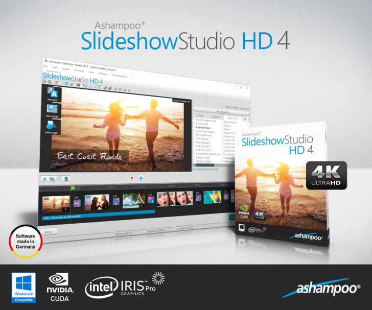 โปรแกรมทำพรีเซนเทชั่น Ashampoo Slideshow Studio HD 4