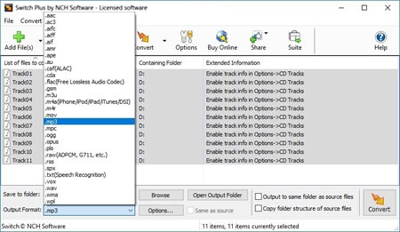NCH Switch Audio File Converter