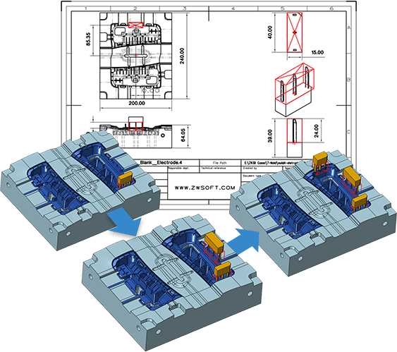 โปรแกรมออกแบบวิศวกรรม 3 มิติ CAD ราคาถูก รุ่นโปร ZW3D 2024 Professional
