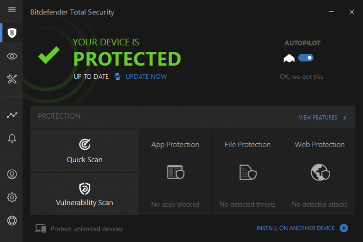 โปรแกรมแอนตี้ไวรัส รุ่นระดับสูง Bitdefender Total Security 2023