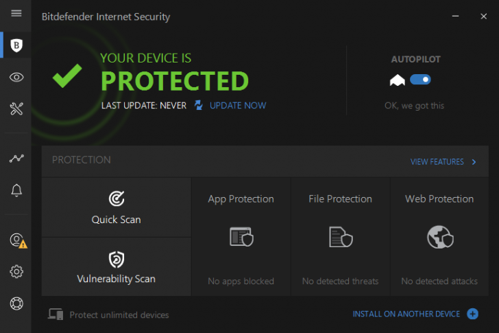 โปรแกรมแอนตี้ไวรัส รุ่นดูแลความเป็นส่วนตัว Bitdefender Internet Security 2024
