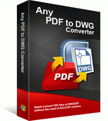 โปรแกรมแปลงไฟล์ Any PDF to DWG Converter