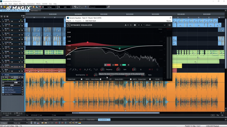 โปรแกรมตัดต่อเสียง มิกซ์เสียง รุ่นโปร Samplitude Pro X8