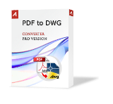 โปรแกรมแปลงไฟล์เอกสาร เป็นไฟล์เขียนแบบ AutoDWG PDF to DWG Converter Pro