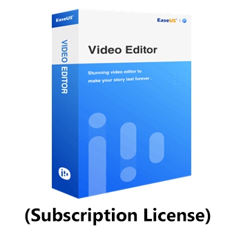 EaseUS Video Editor - Subscription License โปรแกรมตัดต่อวิดีโอ แปลงไฟล์วิดีโอ มี Effect และ Transition กว่า 50 แบบ ใช้งานง่าย แบบ Drag & Drop ลิขสิทธิ์แบบรายปี