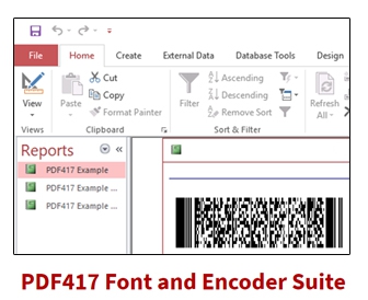 โปรแกรมปลั๊กอิน สร้างบาร์โค้ด 2 มิติ IDAutomation PDF417 Font and Encoder Suite