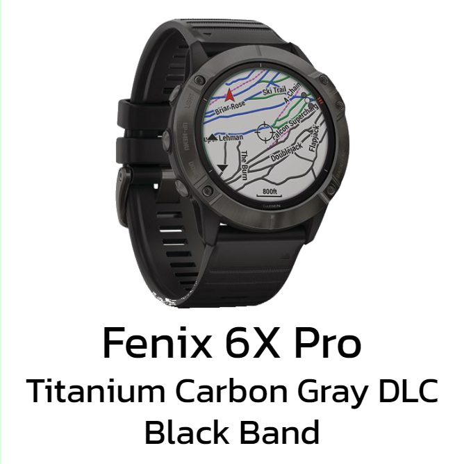 นาฬิกาอัจฉริยะ มัลติสปอร์ต กระจกโซล่าเซลล์ Garmin Fenix 6 Pro