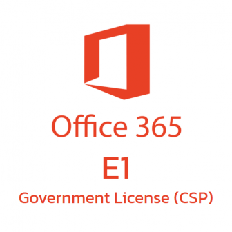 Office 365 E1 Government License (CSP) (ชุดโปรแกรมจัดการสํานักงาน ที่มีลิขสิทธิ์ถูกต้องตามกฎหมาย สำหรับหน่วยงานราชการขนาดใหญ่ | (Office Online + OneDrive))