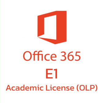 Office 365 E1 Academic License (OLP) (ชุดโปรแกรมจัดการสํานักงาน ที่มีลิขสิทธิ์ถูกต้องตามกฎหมาย สำหรับสถาบันการศึกษาขนาดใหญ่ | (Office Online + OneDrive))