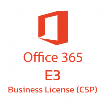 Office 365 E3 Business License (CSP) (ชุดโปรแกรมจัดการสํานักงาน ที่มีลิขสิทธิ์ถูกต้องตามกฎหมาย สำหรับองค์กรธุรกิจขนาดใหญ่ | CSP-365-E3 (Office Apps + Cloud Service))
