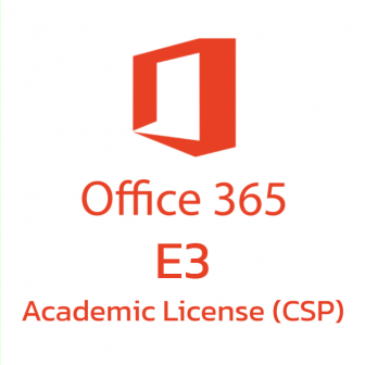Office 365 E3 Academic License (CSP) (ชุดโปรแกรมจัดการสํานักงาน ที่มีลิขสิทธิ์ถูกต้องตามกฎหมาย สำหรับสถาบันการศึกษาขนาดใหญ่ | (Office Apps + Cloud Service))