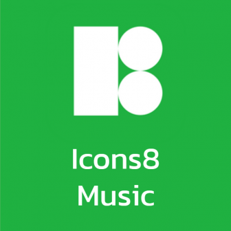 Icons8 Music สต๊อกเสียงดนตรีประกอบคุณภาพสูง สำหรับงานตัดต่อวิดีโอ งานทำ Podcast ดาวน์โหลดได้ 15 เพลงต่อเดือน ในไฟล์ MP3 และไฟล์ WAV คุณภาพสูง