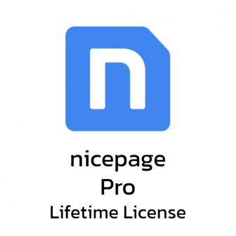 Nicepage Pro - Lifetime License โปรแกรมทำเว็บ รุ่นโปร ลิขสิทธิ์ซื้อขาด ออกแบบเว็บไซต์ได้ไม่จำกัดจำนวน รองรับ WordPress และ Joomla ออกแบบง่าย สไตล์ลากและวาง