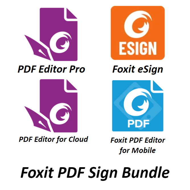 ชุดรวมโปรแกรมเซ็นเอกสารดิจิทัล จัดการเอกสาร Foxit PDF Sign Bundle