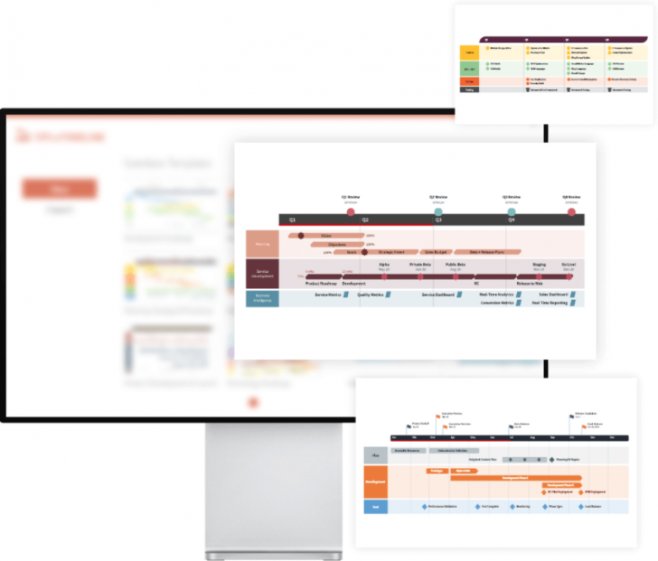 ปลั๊กอิน PowerPoint รุ่นสูงสุด เปลี่ยนข้อมูลโครงการเป็นสไลด์นำเสนอ Office Timeline Pro Plus Edition