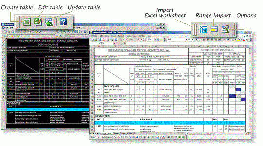 ปลั๊กอินช่วยทำงานกับตาราง Excel ใน AutoCAD รุ่นสูงสุด AutoTable for AutoCAD