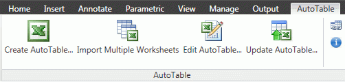 ปลั๊กอินช่วยทำงานกับตาราง Excel ใน AutoCAD รุ่นสูงสุด AutoTable for AutoCAD