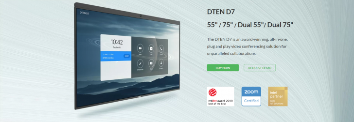 อุปกรณ์ประชุมออนไลน์ All-in-one จอทัชสกรีนไซส์ใหญ่ DTEN D7
