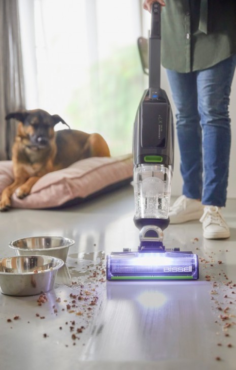 เครื่องทำความสะอาดพื้นไร้สาย สำหรับบ้านที่มีสัตว์เลี้ยง BISSELL CrossWave X7 Cordless Pet