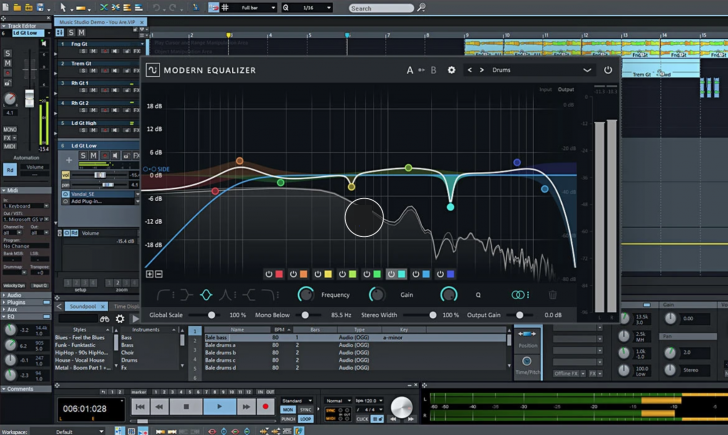 โปรแกรมทำเพลง รุ่นมาตรฐาน Samplitude Music Studio X8