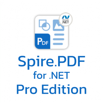 Spire.PDF for .NET Pro Edition (โปรแกรมสำหรับนักพัฒนา รวม Library บน .NET พัฒนาโปรแกรมให้สามารถทำงานกับไฟล์ PDF)