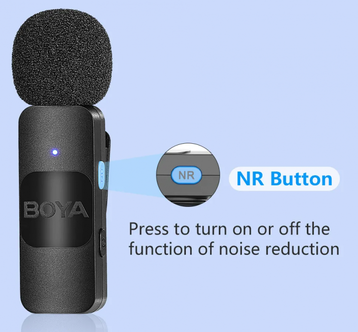ไมโครโฟนไร้สายคุณภาพเสียงดี สำหรับสมาร์ทโฟน BOYA BY-V Ultracompact 2.4GHz Wireless Microphone System