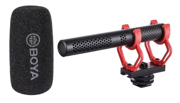 ไมโครโฟนช็อตกัน ซูเปอร์คาร์ดิออยด์ โฟกัสเสียงชัดเฉพาะตรงหน้า BOYA BY-BM2040 Super Cardioid Shotgun Microphone