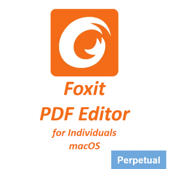 Foxit PDF Editor for Individuals 12 (macOS) - Perpetual License โปรแกรมสร้าง และจัดการเอกสาร PDF รุ่นมาตรฐาน รองรับทั้งการเปิดอ่าน และแก้ไขไฟล์ PDF สำหรับ macOS