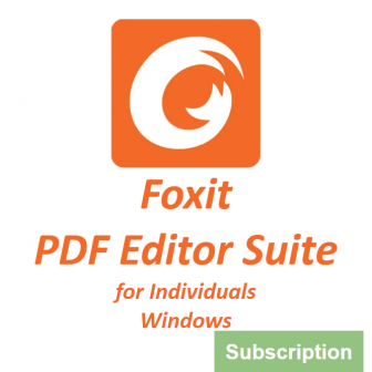 Foxit PDF Editor Suite for Individuals 2023 (Windows) - Subscription License (โปรแกรมสร้าง และจัดการเอกสาร PDF รุ่นมาตรฐาน สำหรับผู้ใช้งานคนเดียว ระบบปฏิบัติการ Windows ลิขสิทธิ์รายปี)