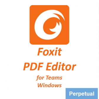 Foxit PDF Editor for Teams 13 (Windows) - Perpetual License (โปรแกรมสร้าง และจัดการเอกสาร PDF รุ่นมาตรฐาน สำหรับทีมงาน ระบบปฏิบัติการ Windows ลิขสิทธิ์ซื้อขาด)
