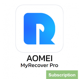 AOMEI MyRecover Pro - Subscription License (โปรแกรมกู้ข้อมูล กู้ไฟล์ที่เผลอลบไป กู้ไฟล์จากความเสียหายของ Windows รุ่นโปร)