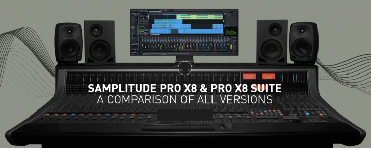 โปรแกรมตัดต่อเสียง มิกซ์เสียง รุ่นสูงสุด Samplitude Pro X8 Suite