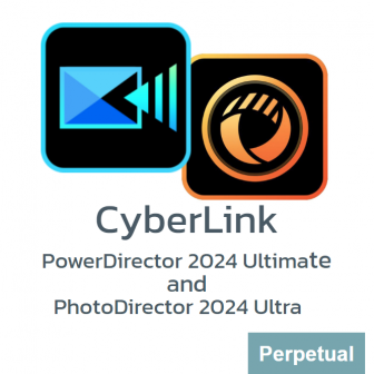 CyberLink PowerDirector 2024 Ultimate and PhotoDirector 2024 Ultra (รวมชุด 2 โปรแกรมสำหรับงานสร้างสรรค์ ตัดต่อวิดีโอ และตกแต่งรูป ให้ซื้อได้ในราคาเดียว)
