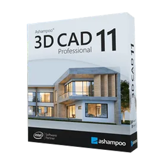 Ashampoo 3D CAD Professional 11 โปรแกรมออกแบบ 2 มิติ 3 มิติ ช่วยออกแบบสิ่งปลูกสร้าง งานออกแบบสถาปัตยกรรม ออกแบบบ้าน ทาวน์เฮาส์ ห้องนอน สนามหญ้า ฯลฯ รุ่นโปร