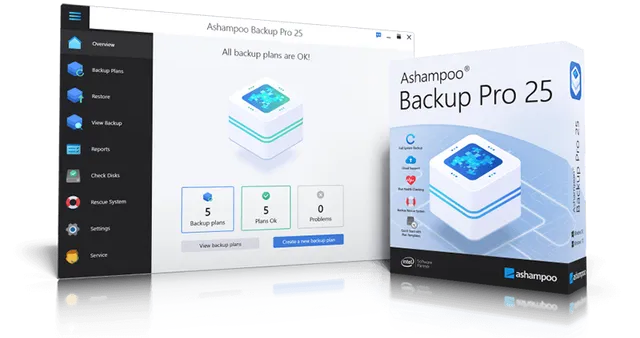 โปรแกรมสำรองไฟล์ กู้คืนข้อมูลไฟล์ Ashampoo Backup Pro 25