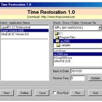 โปรแกรม ย้อนเวลาเปิดโปรแกรม (Time Restoration)