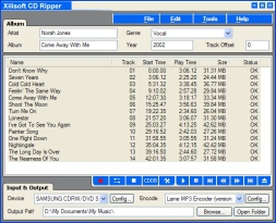 Xilisoft CD Ripper (โปรแกรม Xilisoft CD Ripper ก็อปเพลงจากแผ่น CD เป็น MP3) : 