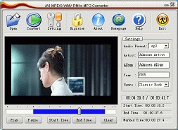 Allok AVI MPEG WMV RM to MP3 Converter : 