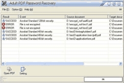 PDF Password Recovery (โปรแกรม PDF Password Recovery กู้พาสเวิร์ดไฟล์ PDF) : 