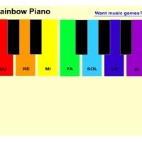 Rainbow piano for kids