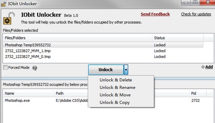 IObit Unlocker (โปรแกรมลบไฟล์ที่ลบไม่ได้ แก้ปัญหา Access Denied บน PC ใช้ฟรี) : 