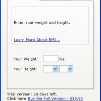 BMI Calculator (Body Mass Index)