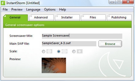 InstantStorm (โปรแกรมสร้าง Screen Saver พักหน้าจอ ฟรี) : 