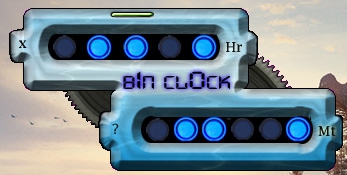 BinClock (โปรแกรม Gadget นาฬิกาแนวใหม่ด้วย เลขฐานสอง) : 