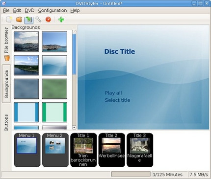 DVDStyler (โปรแกรมไรท์ DVD โปรแกรมสร้าง DVD มืออาชีพ ฟรี) : 